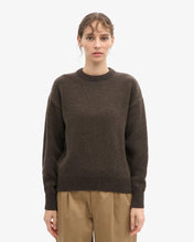 Load image into Gallery viewer, Oversized Merino Wool Crew - Coffee Brown