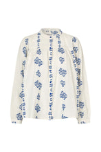Load image into Gallery viewer, Nicky Shirt - Creme/Blue