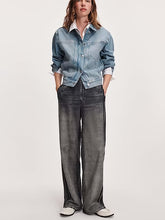 Load image into Gallery viewer, Miramar Wide Leg Track Pants - Black
