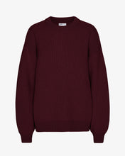 Load image into Gallery viewer, Oversized Merino Wool Crew - Oxblood