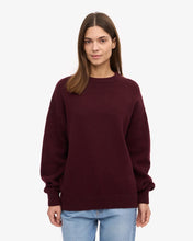 Load image into Gallery viewer, Oversized Merino Wool Crew - Oxblood