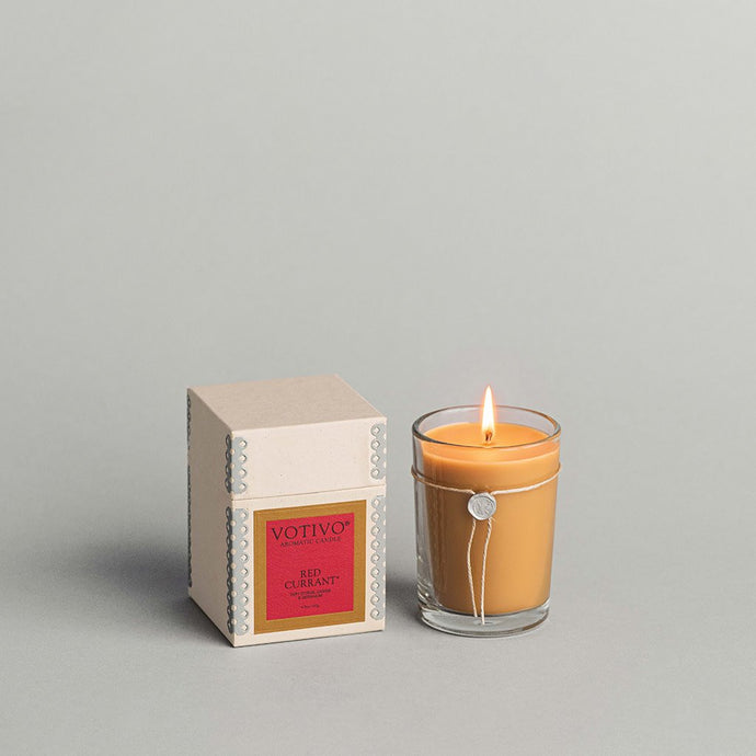 These Votivo candles are one-of-a-kind...the perfect balance of fresh and fruity!  The original Red Currant available at aprilmae in Chiswick.