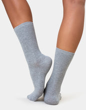 Load image into Gallery viewer, Organic Socks - Heather Grey