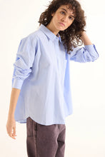 Load image into Gallery viewer, Caroline Oversized Shirt - Sky Blue
