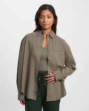 Load image into Gallery viewer, Organic Oversized Shirt - Dusty Olive
