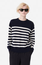 Load image into Gallery viewer, Clarisse Sweater - Navy/ Ecru
