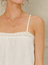 Load image into Gallery viewer, Dacy Embroidered Cami - Ecru

