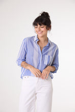Load image into Gallery viewer, Manon Shirt - Blue Stripe
