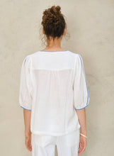 Load image into Gallery viewer, Vivien Embroidered Top - Blue
