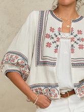 Load image into Gallery viewer, Calista Embroidered Jacket - Ecru/Multi
