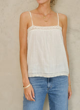 Load image into Gallery viewer, Dacy Embroidered Cami - Ecru
