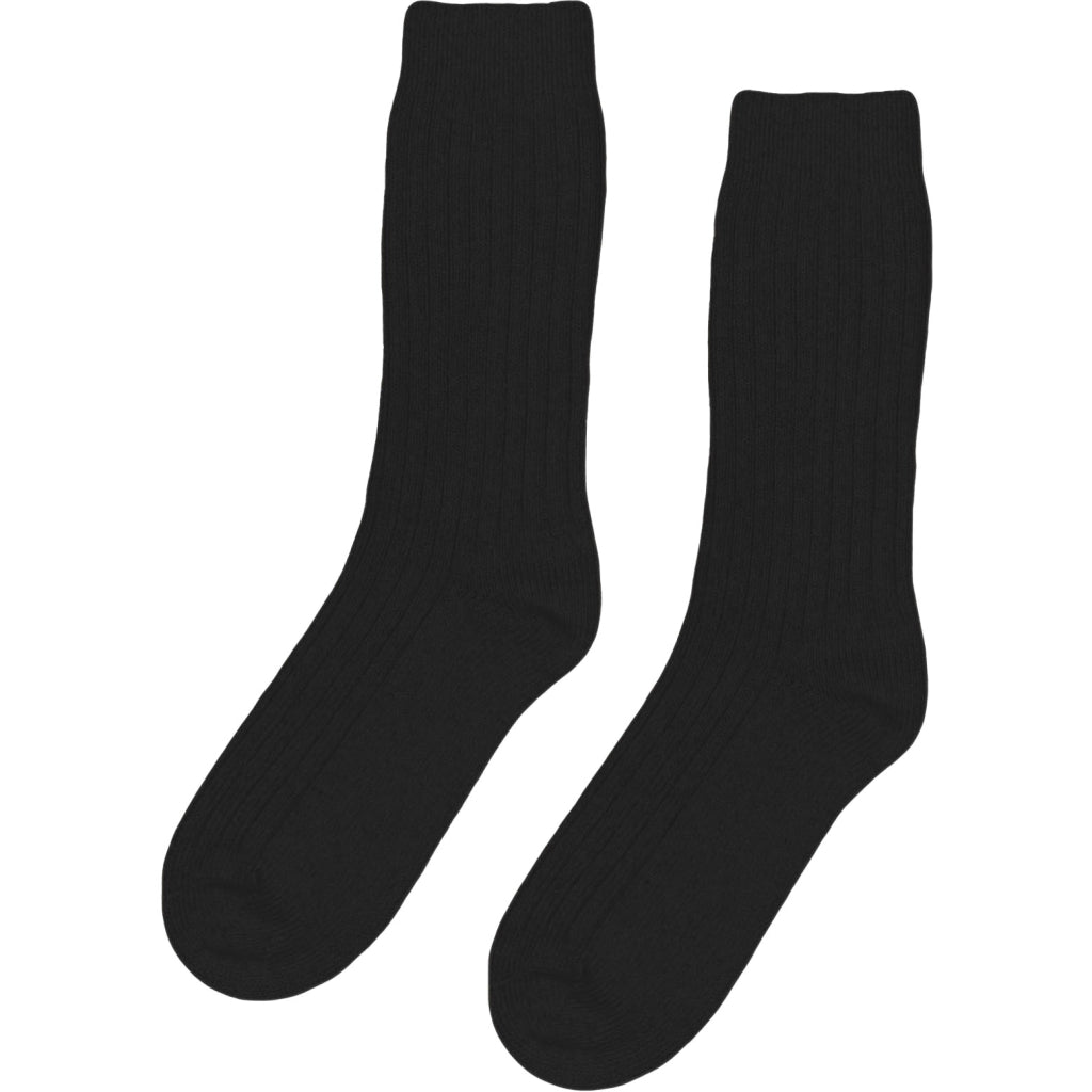 Merino Wool Blend Socks - Black