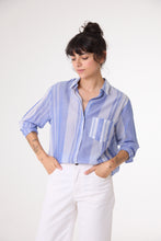 Load image into Gallery viewer, Manon Shirt - Blue Stripe
