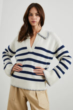 Load image into Gallery viewer, Athena Sweater - Navy/ Ivory

