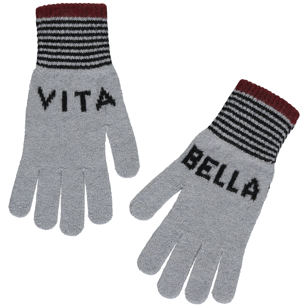 Vita Bella Gloves - Grey/ Black