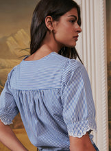 Load image into Gallery viewer, Tilly Blouse - Blue Stripe
