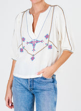 Load image into Gallery viewer, Vivien Embroidered Top - Ecru
