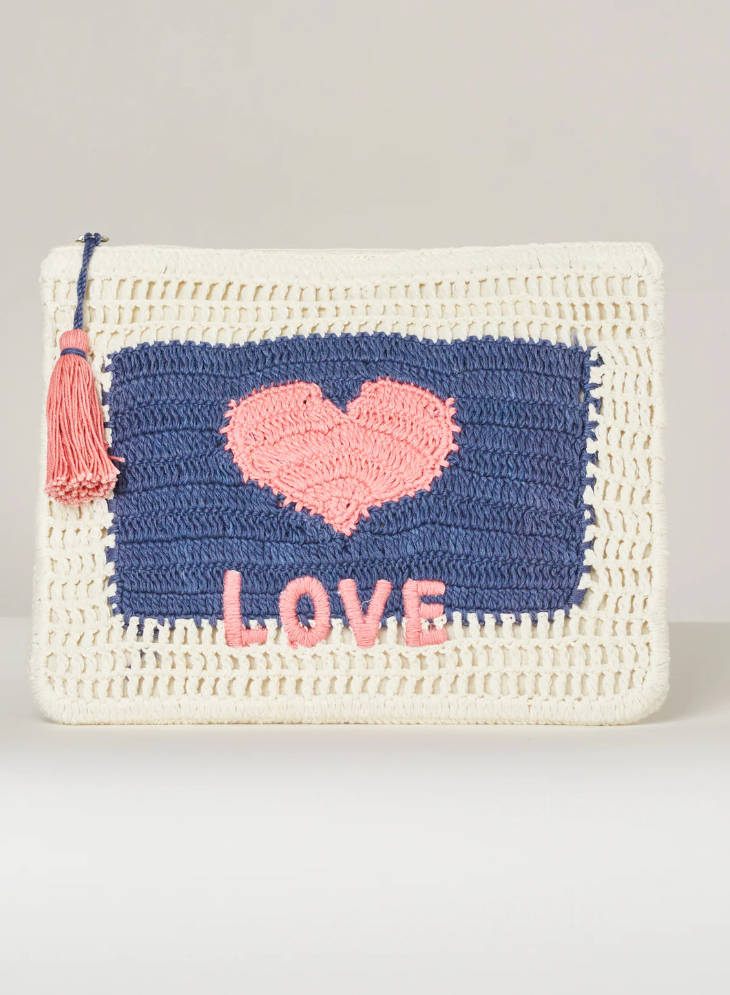 Neve Crochet Pouch - Love
