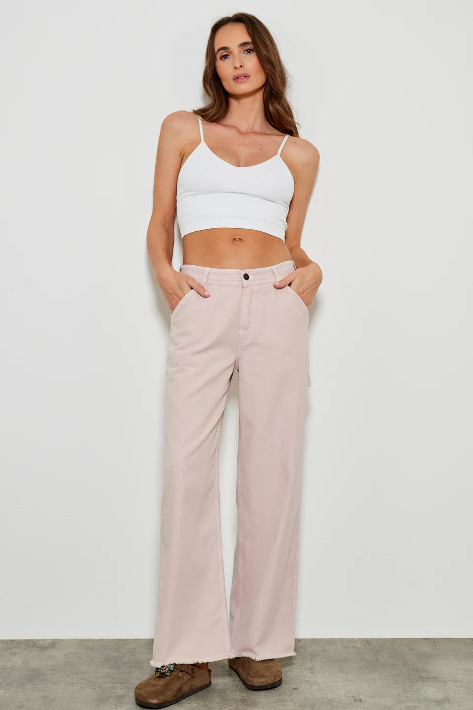 Penelope Trousers - Old Pink