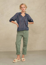Load image into Gallery viewer, Ari Short Sleeve Top - Indigo

