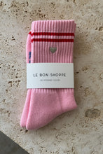 Load image into Gallery viewer, Boyfriend Socks - Amour Pink + Heart
