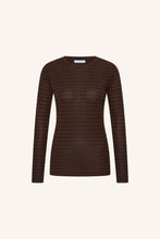 Load image into Gallery viewer, Melange Stripe Top - Coffee Bean
