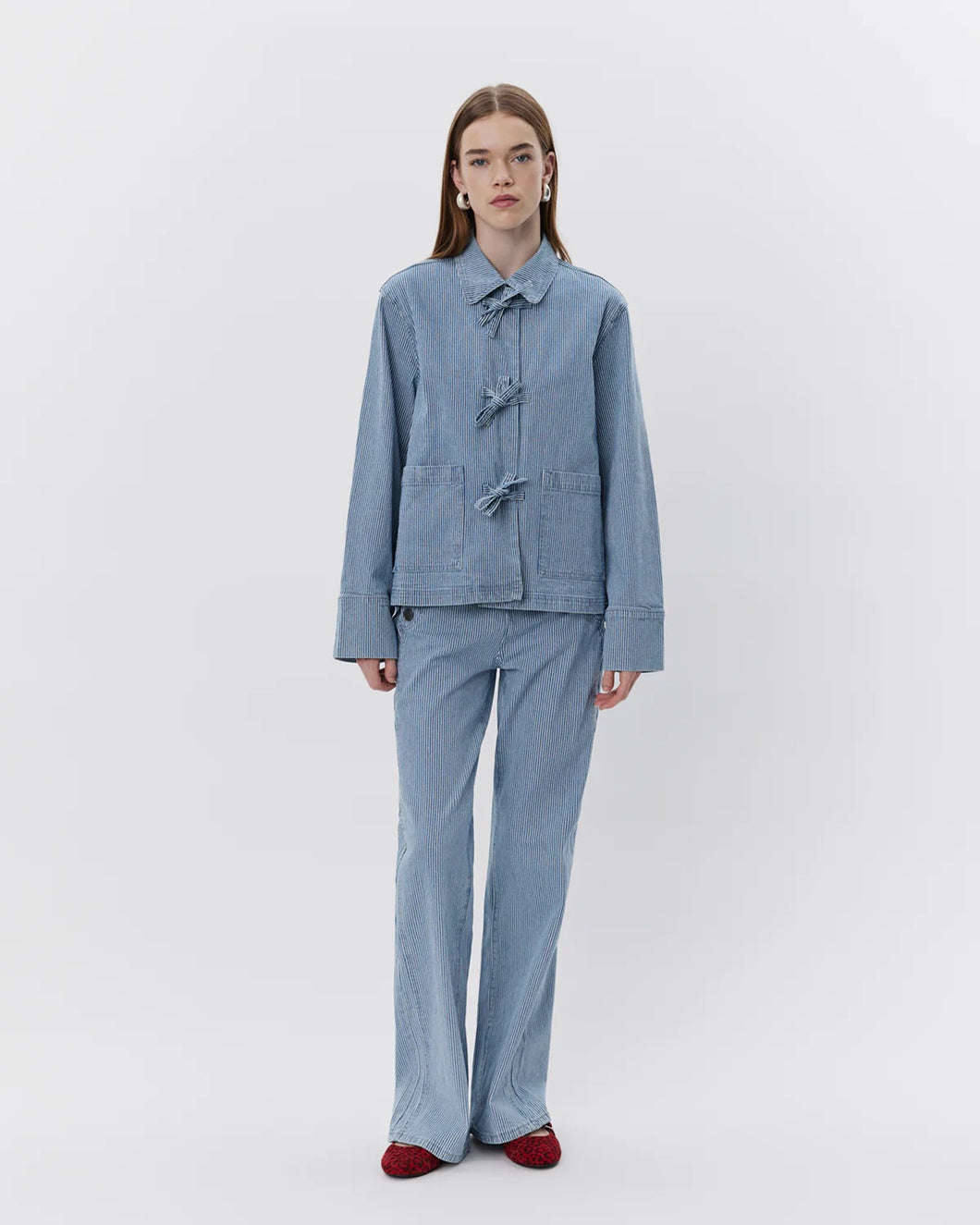 Lyon Trousers - Blue Stripe