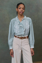 Load image into Gallery viewer, Cora Blouse - Almond Stripe
