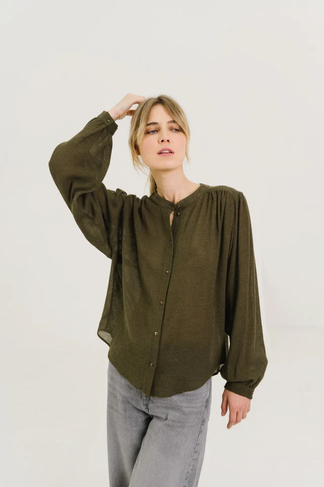 Gladis Blouse - Loden