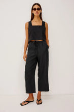 Load image into Gallery viewer, Emmie Crop Pant - Black Linen
