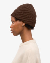 Load image into Gallery viewer, Merino Wool Beanie - Coffee Brown
