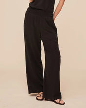 Load image into Gallery viewer, Smocked Waist Wide Leg Pant - Vintage Black
