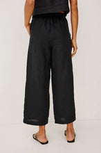 Load image into Gallery viewer, Emmie Crop Pant - Black Linen
