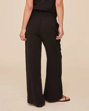 Load image into Gallery viewer, Smocked Waist Wide Leg Pant - Vintage Black
