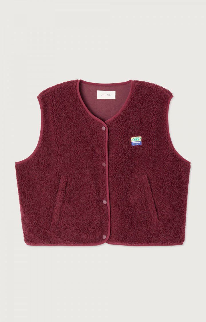 Hoktown Fleece Gilet - Burgundy