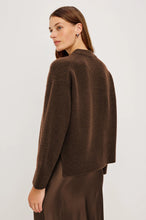 Load image into Gallery viewer, Rails chocolate brown, cashmere and silk knit, loose fit, super soft sweater. Available at aprilmae - a womenswear boutique located in Chiswick west London specialising in contemporary, everyday clothing for women.  Visit our shop on Devonshire Road W4 for the latest arrivals from brands including Rains, Rails, Bellerose, Bonte, Vanessa Bruno and Colorful Standard.
