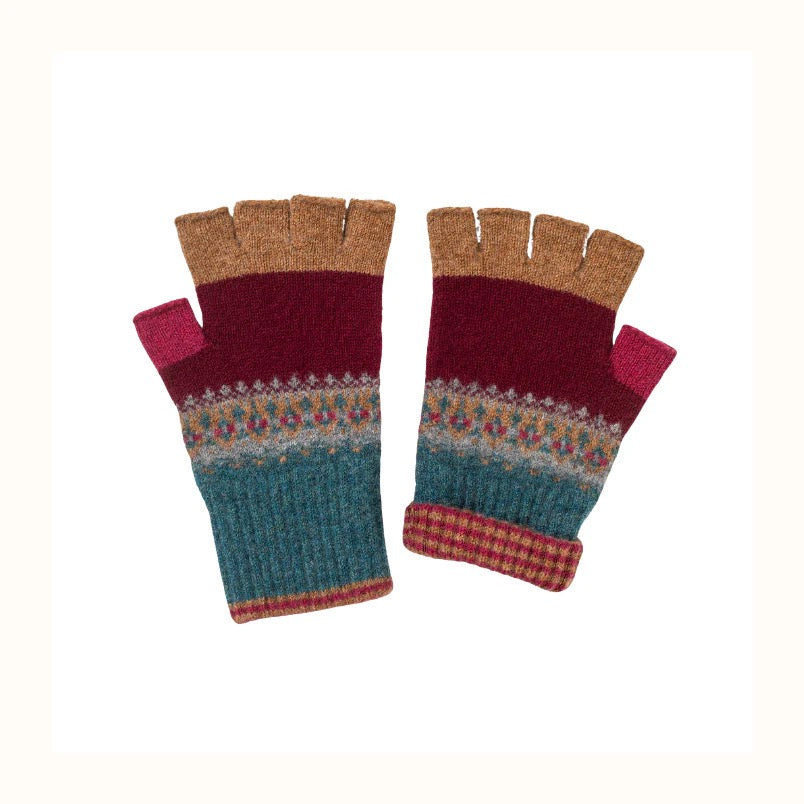 Alloa Fingerless Gloves - Velvet