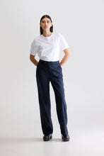 Load image into Gallery viewer, Tilla Relaxed Trousers - Navy Stripe
