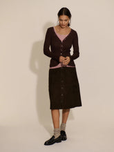 Load image into Gallery viewer, Babatte Silk Lace Cardigan  - Mole
