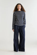 Load image into Gallery viewer, Fonsy T-Shirt - Navy Stripe
