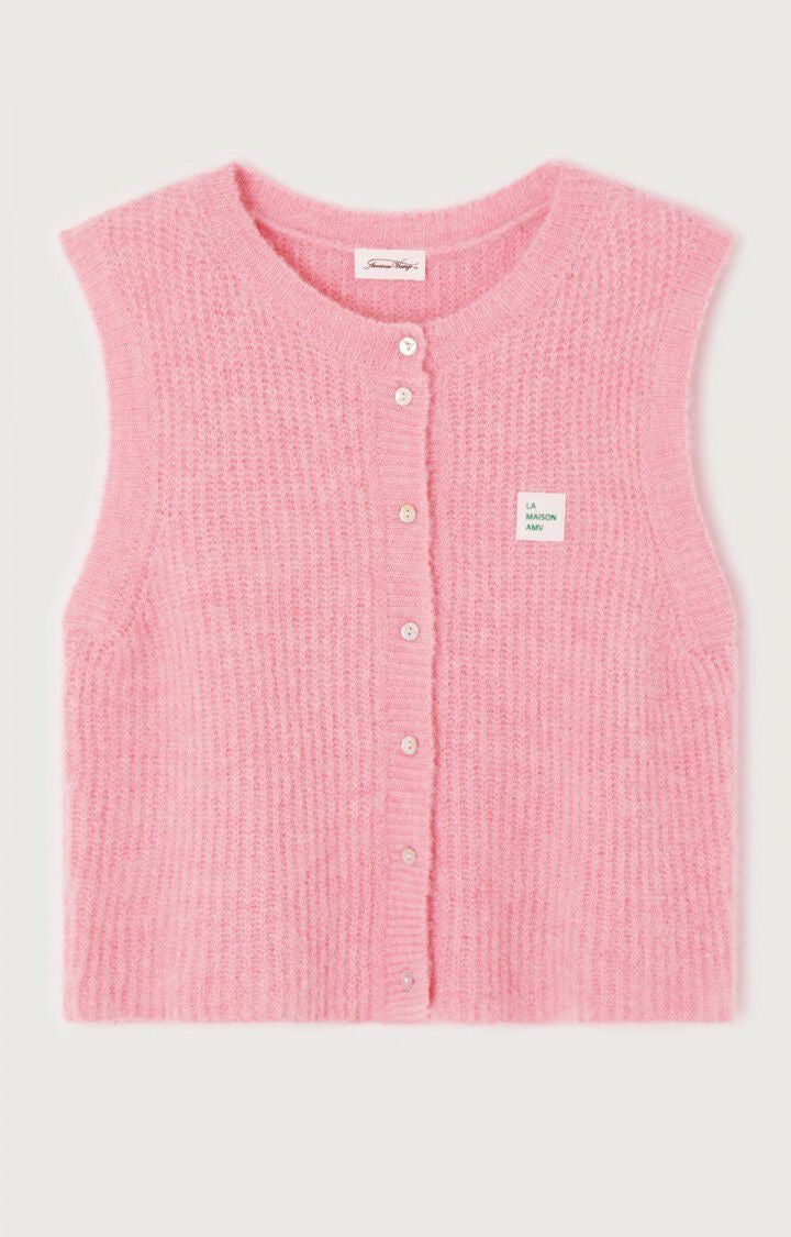 East Sleeveless Cardigan - Pink Orchid