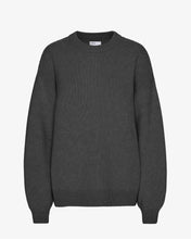 Load image into Gallery viewer, Oversized Merino Wool Crew - Lava Grey
