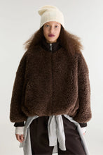 Load image into Gallery viewer, Jallis Faux Fur Jacket - Dark Roast
