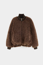 Load image into Gallery viewer, Jallis Faux Fur Jacket - Dark Roast
