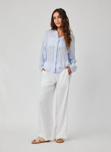 Load image into Gallery viewer, Boyfriend Shirt - Blue Sky Stripe
