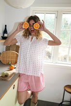 Load image into Gallery viewer, Heather Blouse - White/Pink
