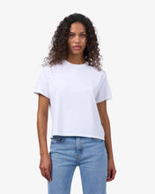 Load image into Gallery viewer, Boxy Crop Tee - White

