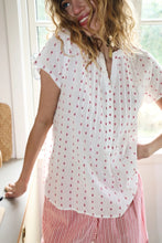 Load image into Gallery viewer, Heather Blouse - White/Pink
