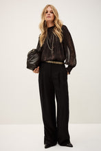Load image into Gallery viewer, Shamy High Neck Blouse - Brown Print
