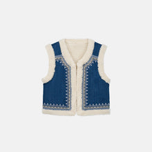 Load image into Gallery viewer, Figara Reversible Gilet - Stone Blue

